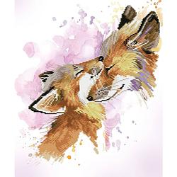 Foto van Diamond dotz fox bliss diamond painting, 8.974 dotz, 50x42 cm