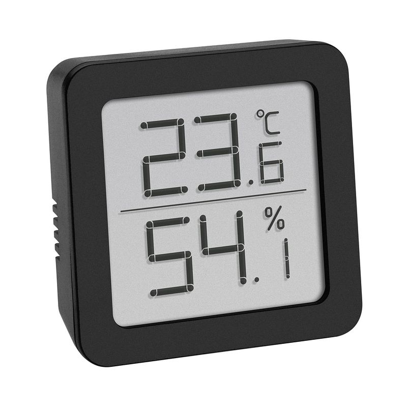 Foto van Tfa digitale thermo-hygrometer zwart