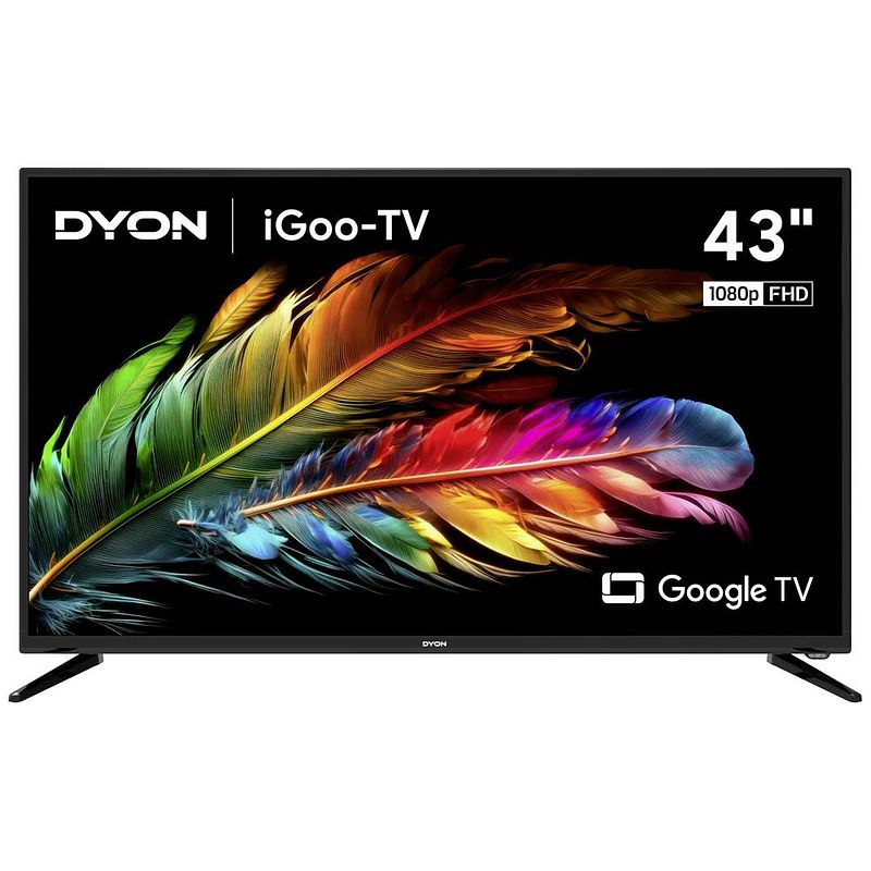 Foto van Dyon igoo-tv 43f led-tv 109.2 cm 43 inch energielabel f (a - g) ci+*, dvb-c, dvb-s2, dvb-t2, full hd, smart tv, wifi zwart