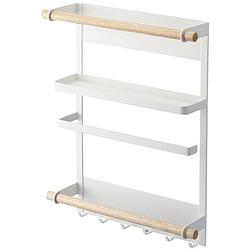 Foto van Yamazaki magnetic refrigerator side rack - tosca - white