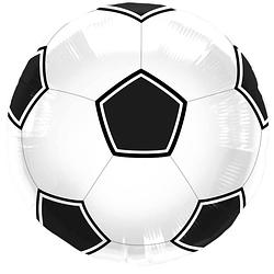 Foto van Folat folieballon voetbal jongens 43 cm zwart/wit