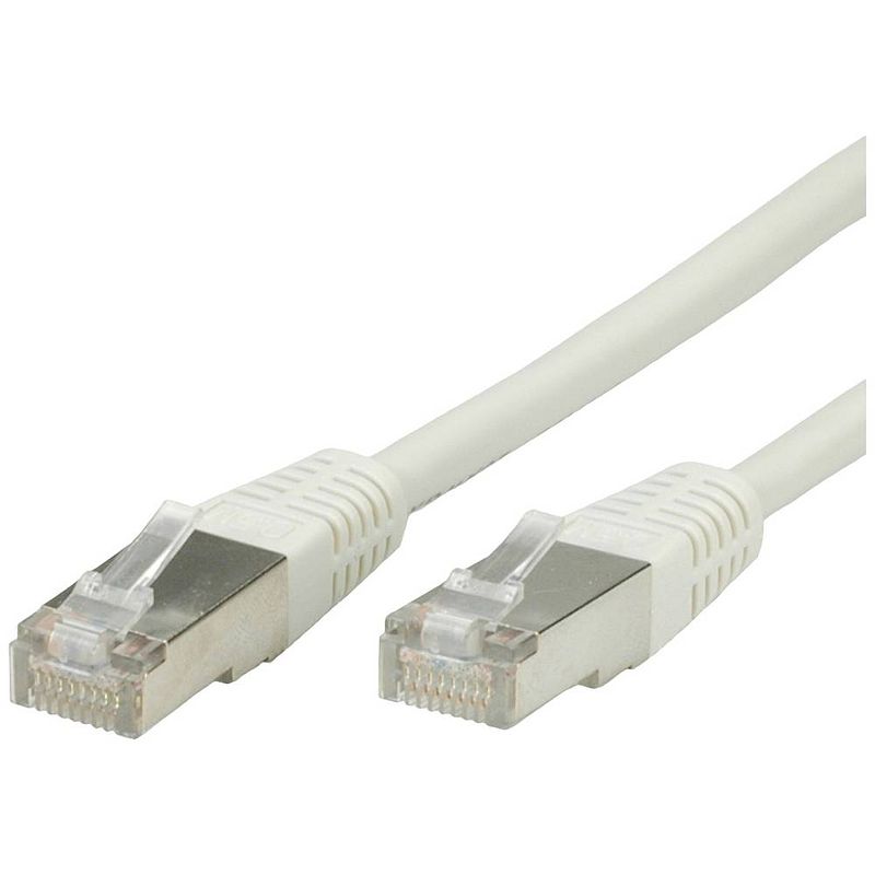 Foto van Value 21.99.0100 rj45 netwerkkabel, patchkabel cat 5e f/utp 0.50 m grijs 1 stuk(s)