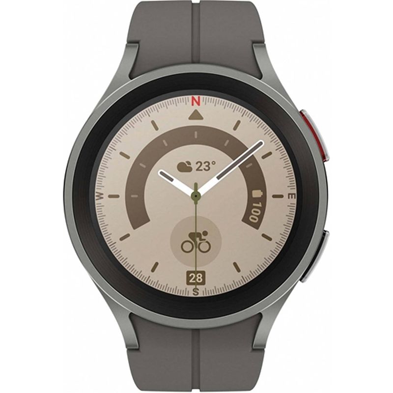 Foto van Samsung galaxy watch5 pro 45mm bt silver smartwatch