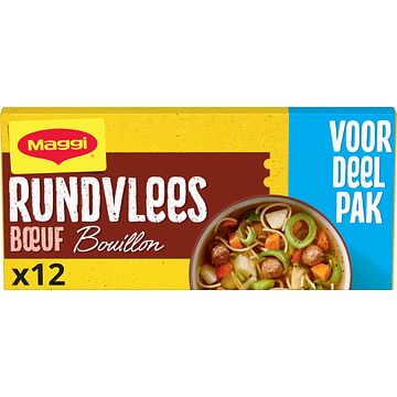 Foto van Maggi rundvlees bouillon tabletten voordeelpak 12 stuks 123g bij jumbo