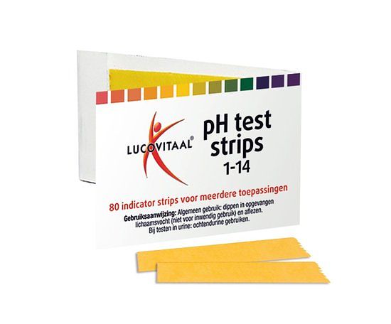 Foto van Lucovitaal zuur base ph strips