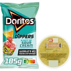 Foto van Doritos dippers sour cream met jumbo guacamole bij jumbo