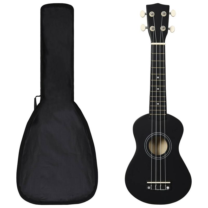 Foto van Vidaxl ukuleleset met tas voor kinderen sopraan 21's's zwart