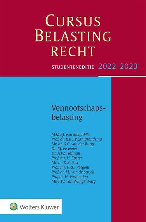 Foto van Cursus belastingrecht vennootschapsbelasting - paperback (9789013168075)