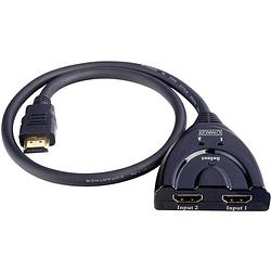 Foto van Schwaiger hdm21a531 2 poorten hdmi-switch vergulde connectoren 1920 x 1080 pixel