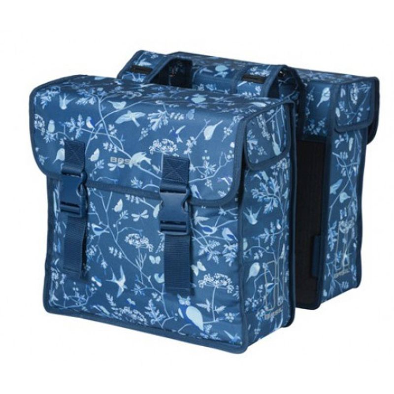 Foto van Basil fietstas dubbel wanderlust 35 liter polyester blauw