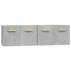 Foto van The living store hangkast betongrijs 60x36.5x35 cm - stevig materiaal