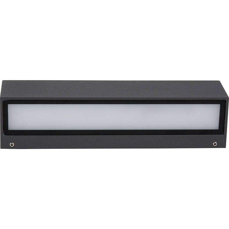 Foto van Heitronic medea 37372 led-buitenlamp (wand) led vast ingebouwd 9.5 w led zwart