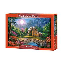 Foto van Castorland legpuzzel cottage in the moon garden 1000 stukjes