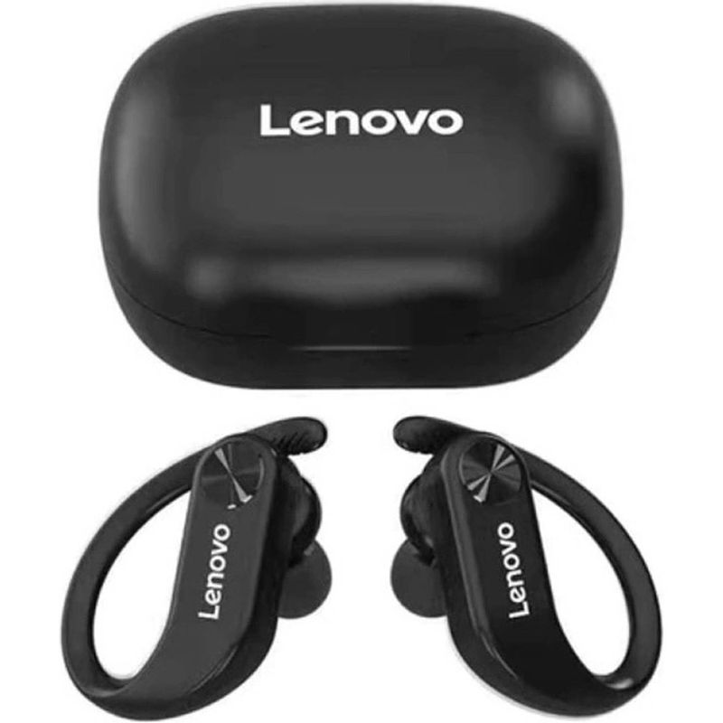 Foto van Lenovo livepods lp7 wireless earphones - met oorhaak - zwart