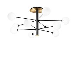 Foto van Ideal lux - cosmopolitan - plafondlamp - metaal - g9 - zwart