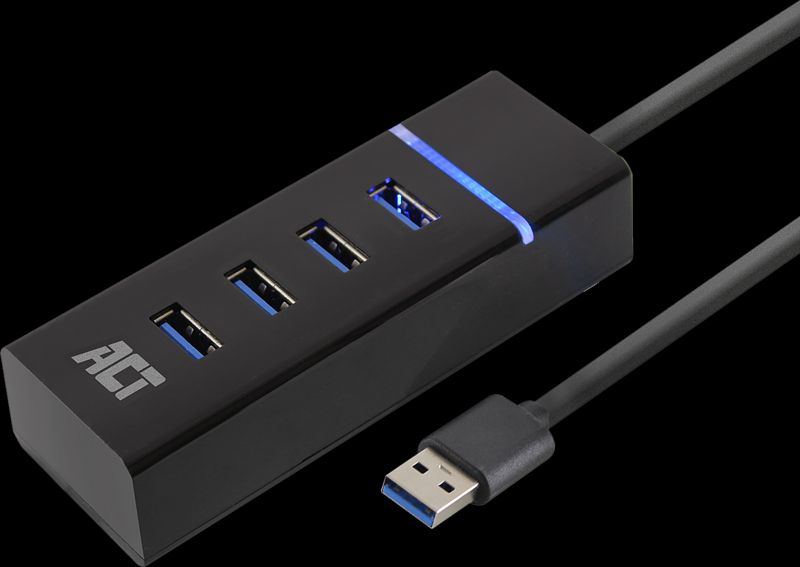 Foto van Act usb hub 3.2 met 4 usb-a poorten