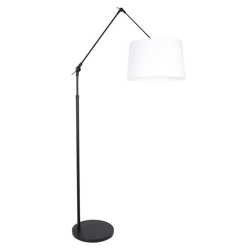 Foto van Steinhauer vloerlamp prestige chic 8183zw zwart kap effen wit