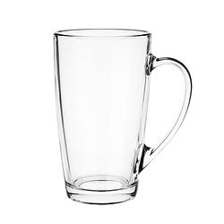 Foto van Glasmark theeglazen/koffie glazen sheffield - transparant glas - 6x stuks - 400 ml - koffie- en theeglazen