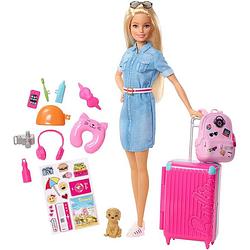 Foto van Barbie dreamhouse reisset met pop