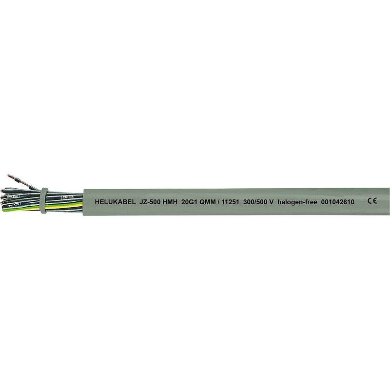 Foto van Helukabel jz-500 hmh stuurstroomkabel 7 g 0.75 mm² grijs 11225-500 500 m