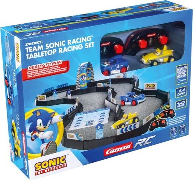 Foto van Carrera radiografisch bestuurbare sonic racing set 1:43