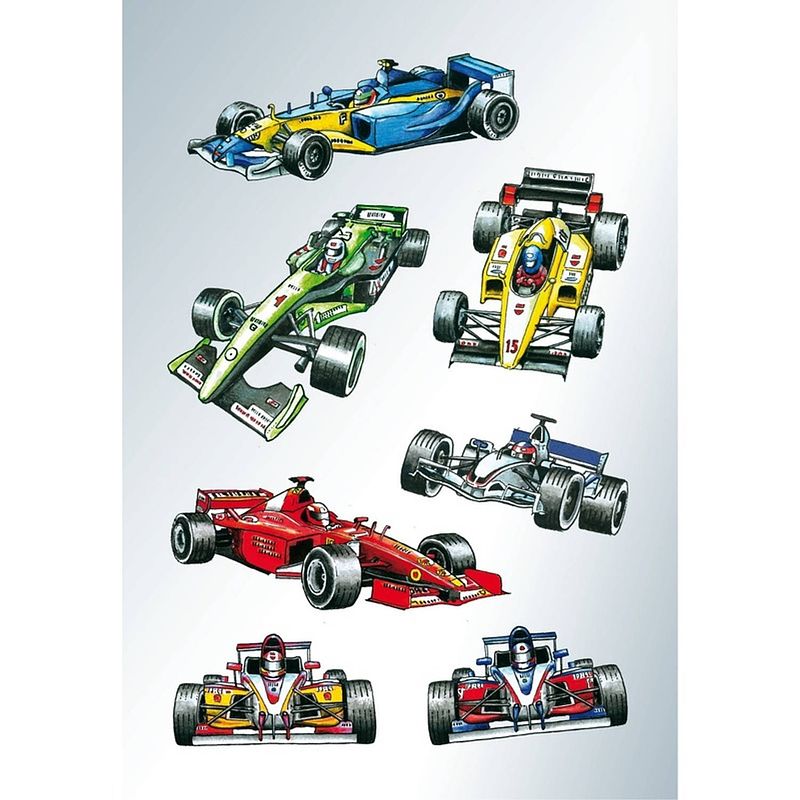 Foto van 21x raceauto/formule 1 stickers - stickers