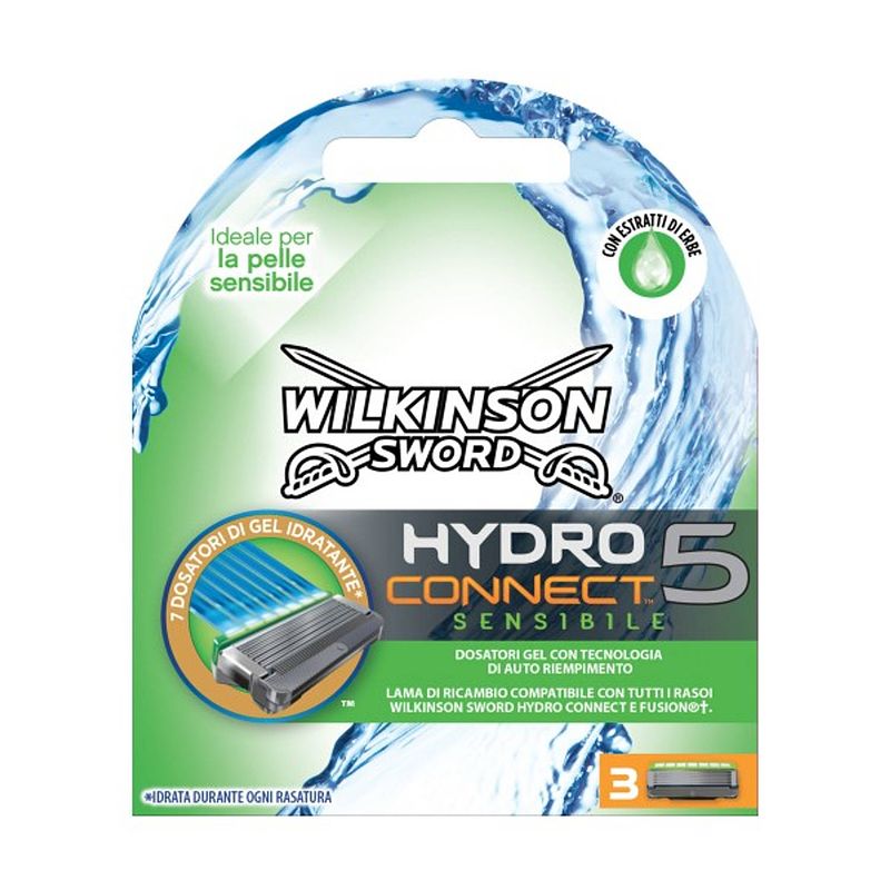 Foto van Wilkinson hydro 5 connect sensibile - 3 stuks