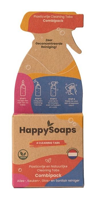 Foto van Happysoaps cleaning tabs combipack