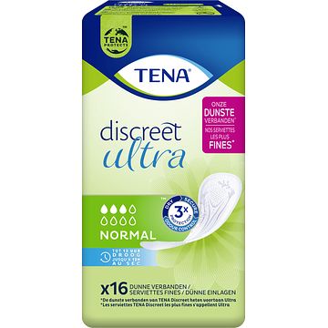 Foto van Tena discreet ultra normal 16 stuks bij jumbo