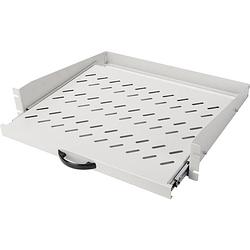 Foto van Digitus dn-19-tray-2-450 19 inch patchkast-apparaatbodem 2 he geschikt voor kastdiepte: vanaf 450 mm grijs, grijs-wit (ral 7035)