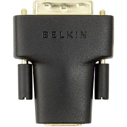 Foto van Belkin f3y038bt hdmi / dvi adapter [1x hdmi-bus - 1x dvi-stekker 24+1-polig] zwart vergulde steekcontacten