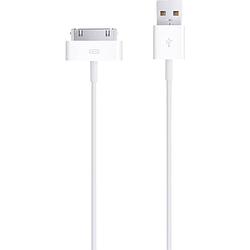 Foto van Apple apple ipad/iphone/ipod aansluitkabel [1x usb-a 2.0 stekker - 1x apple dock-stekker] 1.00 m wit