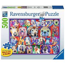 Foto van Ravensburger puzzel kleurrijke honden