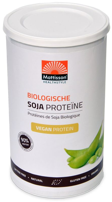 Foto van Mattisson healthstyle biologische soja proteïne