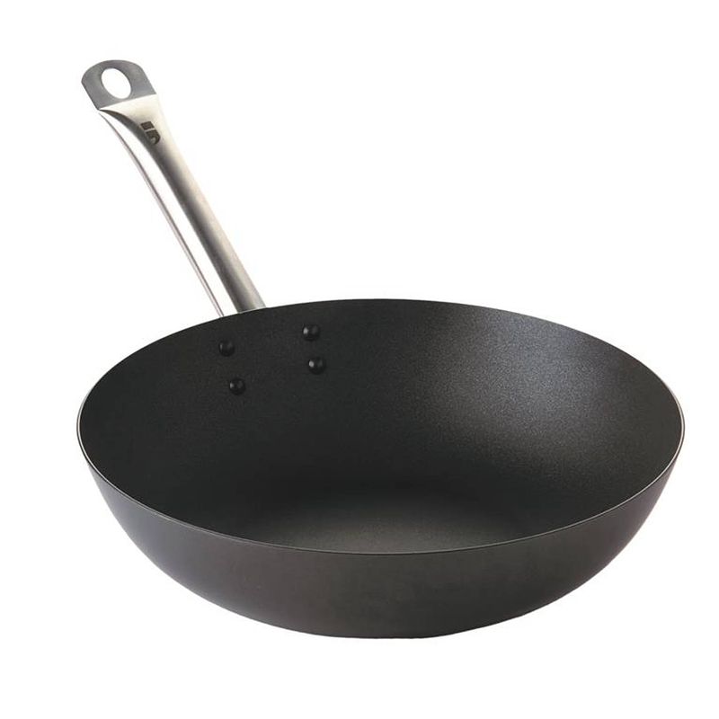 Foto van Point-virgule - wok carbonstaal excalibur antikleeflaag ø 30cm