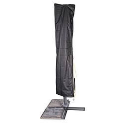 Foto van Afdekhoes / beschermhoes zwart voor zweefparasols van 3x4m inclusief stok - parasolhoezen