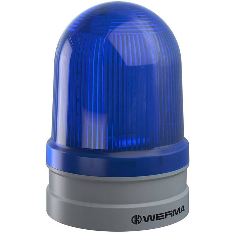 Foto van Werma signaltechnik signaallamp maxi rotating 115-230vac bu 262.540.60 blauw 230 v/ac