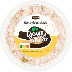 Foto van Jumbo gourmet elkaar rundvleessalade 225 g