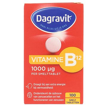 Foto van Dagravit vitamine b12 smelttabletten, 100 stuks bij jumbo