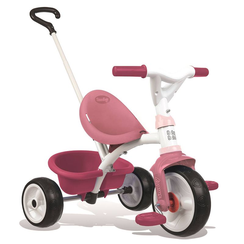 Foto van Smoby be move roze - driewieler met duwstang