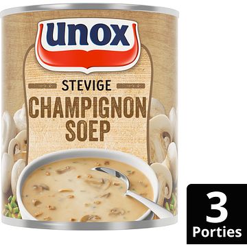 Foto van Unox soep in blik stevige champignonsoep 800ml bij jumbo