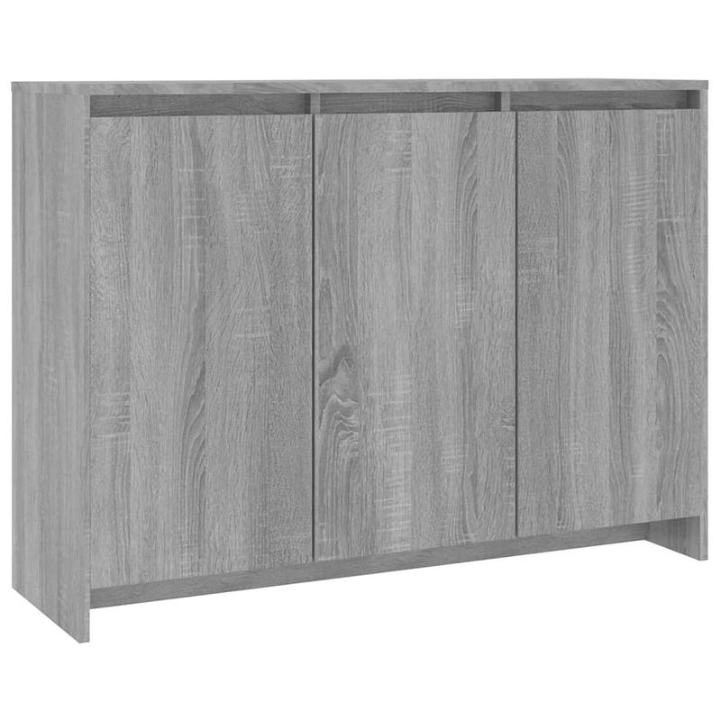 Foto van Vidaxl dressoir 102x33x75 cm spaanplaat grijs sonoma eikenkleurig