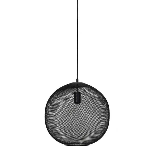 Foto van Light & living - hanglamp reilley - 40x40x39 - zwart