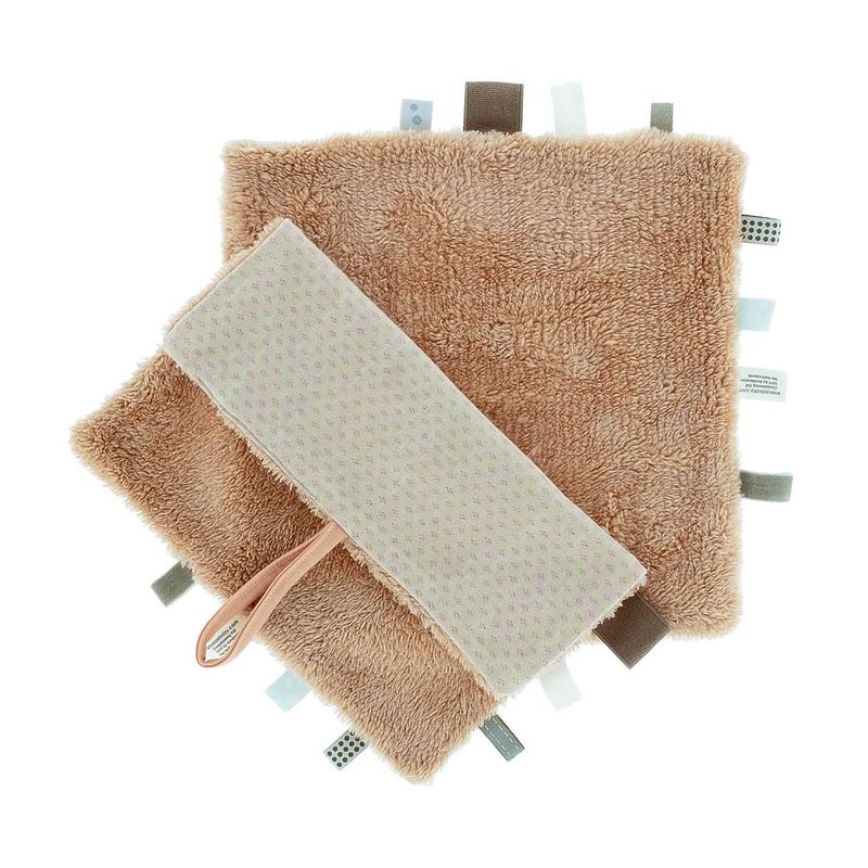 Foto van Snoozebaby organisch knuffeldoekje milky rust - 25x25 cm