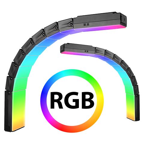 Foto van Sirui rgb led paneel b25r-d buigbaar