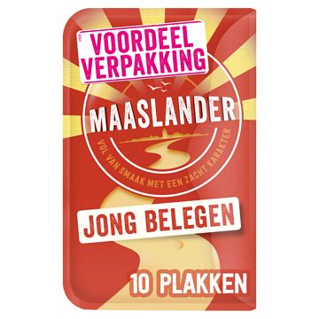 Foto van Maaslander kaas jong belegen 50+ plakken voordeelverpakking bij jumbo