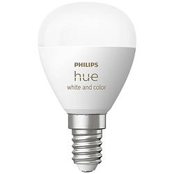 Foto van Philips lighting hue led-lamp 8719514491229 energielabel: f (a - g) hue white & color ambiance luster e14 5.1 w energielabel: f (a - g)