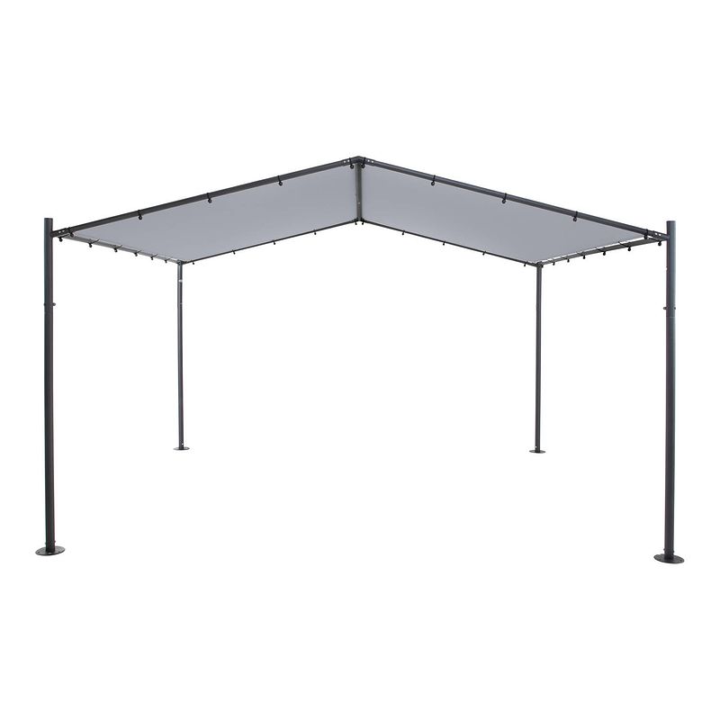 Foto van Sorara® milano partytent / paviljoen 400 x 350 cm grijs