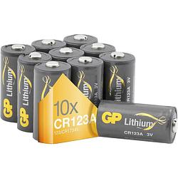 Foto van Gp batteries gpcr123a cr123a fotobatterij lithium 1400 mah 3 v 10 stuk(s)
