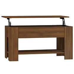 Foto van The living store salontafel lift-top bruineiken 101x49x52 cm